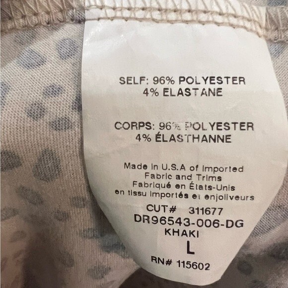 Lush long sleeve leopard animal print drop waist dress size large - Picture 5 of 8